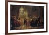 Flute Concert with Frederick the Great in Sanssouci, 1850-1852-Adolph Friedrich von Menzel-Framed Giclee Print