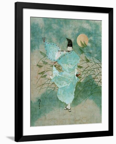 Flute Player-Charles Hollis Jones-Framed Art Print