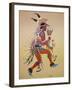 Flute Player-Stephen Mopope-Framed Giclee Print