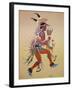 Flute Player-Stephen Mopope-Framed Giclee Print