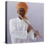 Flute Player-Lincoln Seligman-Stretched Canvas