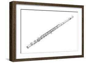 Flute, Woodwind, Musical Instrument-Encyclopaedia Britannica-Framed Art Print