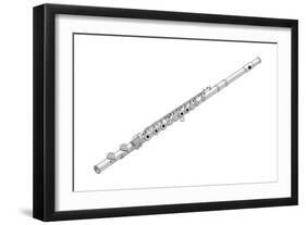 Flute, Woodwind, Musical Instrument-Encyclopaedia Britannica-Framed Art Print