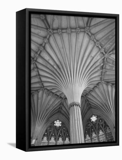 Fluted Columns of the Wells Cathedral-Dmitri Kessel-Framed Stretched Canvas