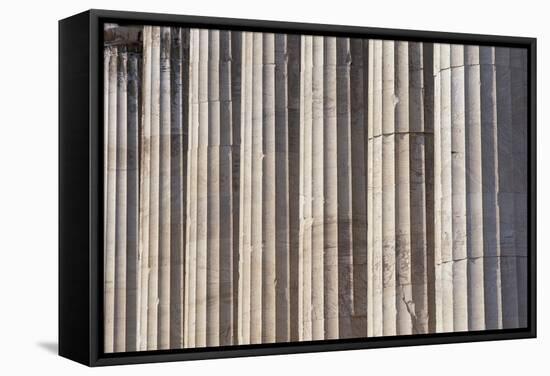 Fluted Marble Columns of the Parthenon-Paul Souders-Framed Stretched Canvas