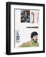 Flutes and Flutists-John Keay-Framed Premium Giclee Print