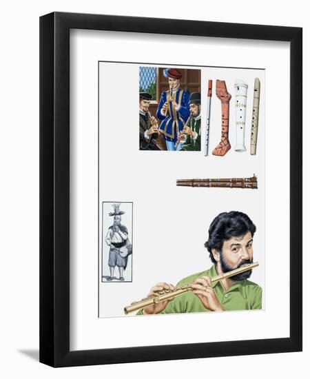 Flutes and Flutists-John Keay-Framed Premium Giclee Print