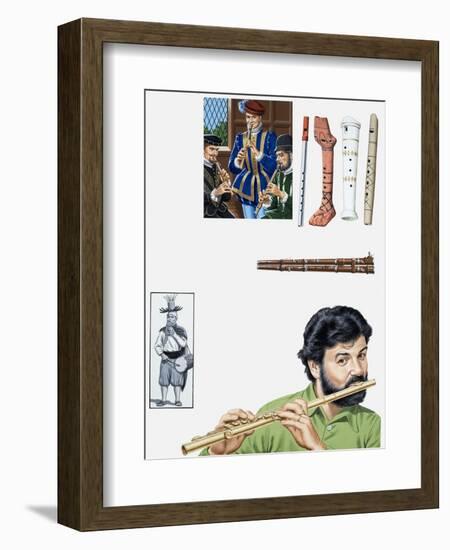 Flutes and Flutists-John Keay-Framed Giclee Print