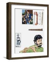 Flutes and Flutists-John Keay-Framed Giclee Print