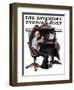 "Flutist" or "Spring Song" Saturday Evening Post Cover, May 16,1925-Norman Rockwell-Framed Giclee Print