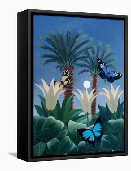 Flutter in the Jungle-ELEANOR FEIN-Framed Stretched Canvas