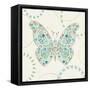 Flutterby Blooms I-Jess Aiken-Framed Stretched Canvas