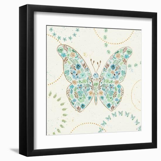 Flutterby Blooms I-Jess Aiken-Framed Art Print