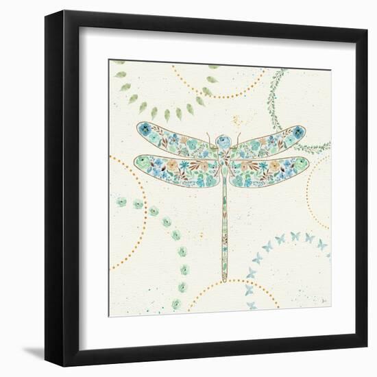 Flutterby Blooms III-Jess Aiken-Framed Art Print