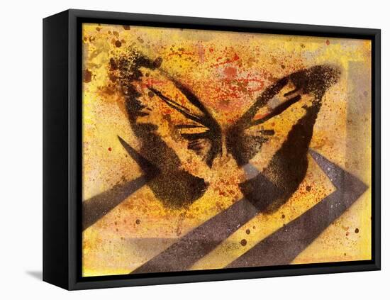 Flutterby-Whoartnow-Framed Stretched Canvas