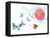 Fluttering Hot Balloon Ride-Lanie Loreth-Framed Stretched Canvas