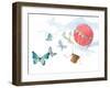 Fluttering Hot Balloon Ride-Lanie Loreth-Framed Art Print