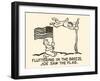 Fluttering in the Breeze, Joe Saw the Flag-Walter C. Kelly Jr.-Framed Art Print