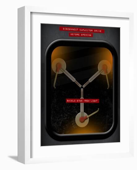 Flux Capacitor-null-Framed Art Print