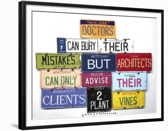 Flwright Doctors Bury Mistakes-Gregory Constantine-Framed Premium Giclee Print
