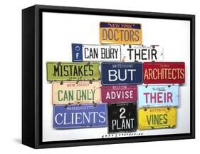 Flwright Doctors Bury Mistakes-Gregory Constantine-Framed Stretched Canvas