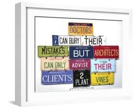 Flwright Doctors Bury Mistakes-Gregory Constantine-Framed Giclee Print