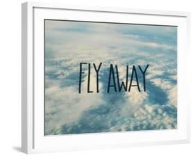 Fly Away Clouds-Leah Flores-Framed Giclee Print