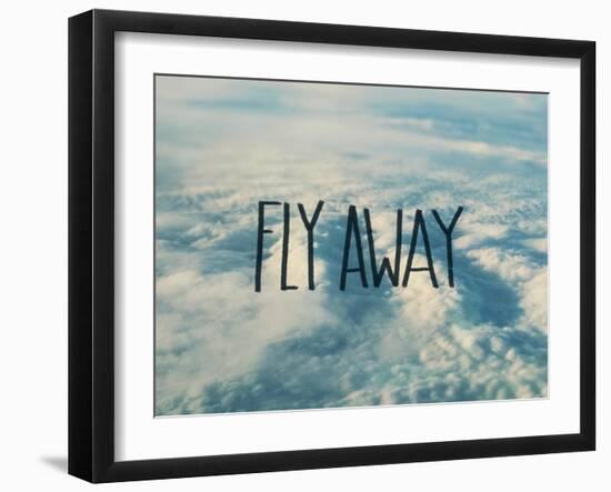 Fly Away Clouds-Leah Flores-Framed Giclee Print