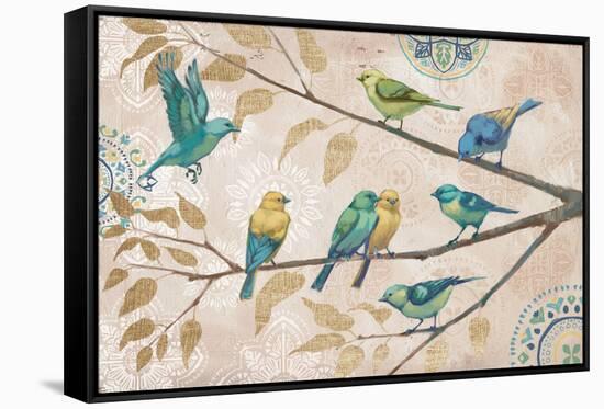 Fly Away I With Suzani-Janelle Penner-Framed Stretched Canvas