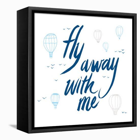 Fly Away With Me-Wild Apple Portfolio-Framed Stretched Canvas