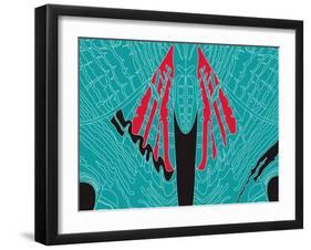 Fly Blueprint-Belen Mena-Framed Giclee Print