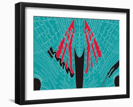 Fly Blueprint-Belen Mena-Framed Giclee Print