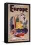 Fly by Clipper: Europe; Pan American World Airways-null-Framed Stretched Canvas