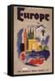 Fly by Clipper: Europe; Pan American World Airways-null-Framed Stretched Canvas