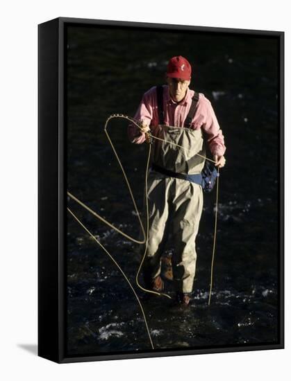 Fly Fisherman, Florida, USA-null-Framed Stretched Canvas