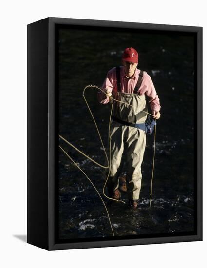 Fly Fisherman, Florida, USA-null-Framed Stretched Canvas