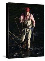 Fly Fisherman, Florida, USA-null-Stretched Canvas