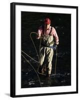 Fly Fisherman, Florida, USA-null-Framed Photographic Print