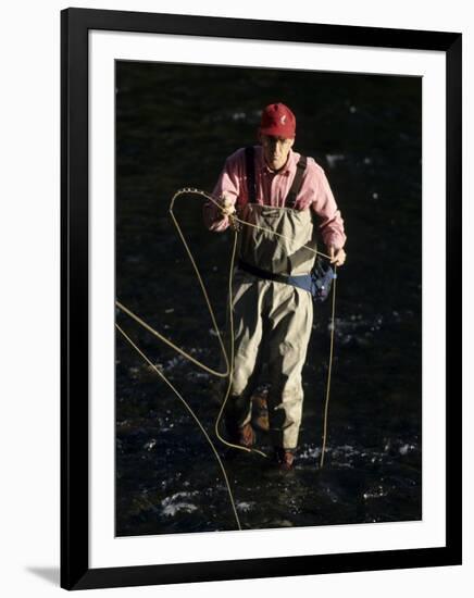 Fly Fisherman, Florida, USA-null-Framed Photographic Print