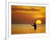 Fly Fisherman in the Florida Keys, Florida, USA-null-Framed Photographic Print