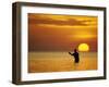 Fly Fisherman in the Florida Keys, Florida, USA-null-Framed Photographic Print