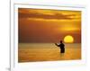 Fly Fisherman in the Florida Keys, Florida, USA-null-Framed Photographic Print