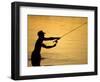 Fly Fisherman in the Florida Keys, Florida, USA-null-Framed Photographic Print