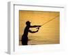 Fly Fisherman in the Florida Keys, Florida, USA-null-Framed Photographic Print