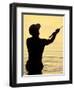 Fly Fisherman in the Florida Keys, Florida, USA-null-Framed Photographic Print