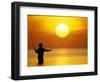 Fly Fisherman in the Florida Keys, Florida, USA-null-Framed Photographic Print