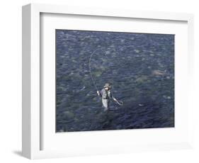 Fly Fisherman in the Methow River, Washington, USA-Merrill Images-Framed Photographic Print