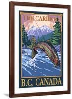 Fly Fisherman - The Cariboo, BC, Canada-Lantern Press-Framed Art Print