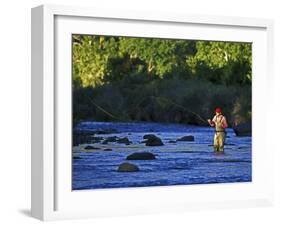 Fly Fisherman, USA-null-Framed Photographic Print