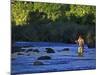 Fly Fisherman, USA-null-Mounted Photographic Print